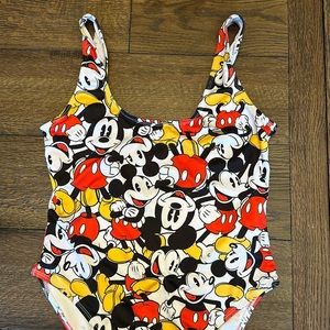Used Mickey Mouse swimsuit by Disney. Women/kids/juniors